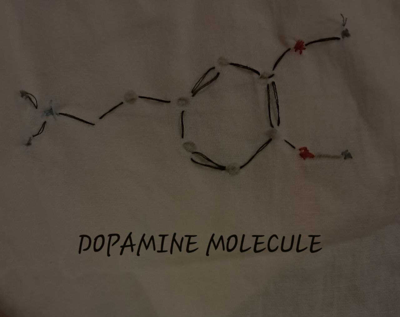 Dopamine Molecule Stitched